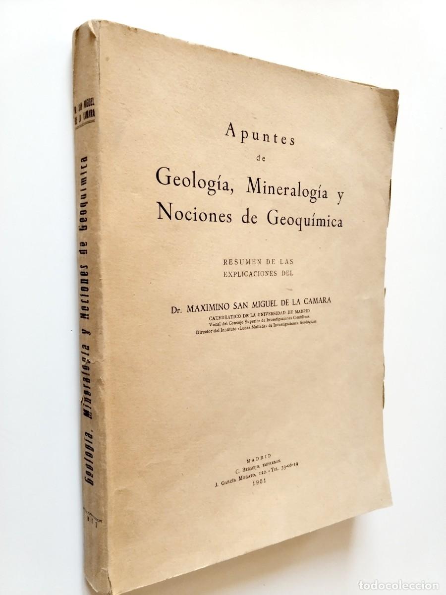 Libros: Maximino San Miguel de la C&aacute;mara - Apuntes de Geolog&iacute;a, Mineralog&iacute;a y Nociones de Geoqu&iacute;mica