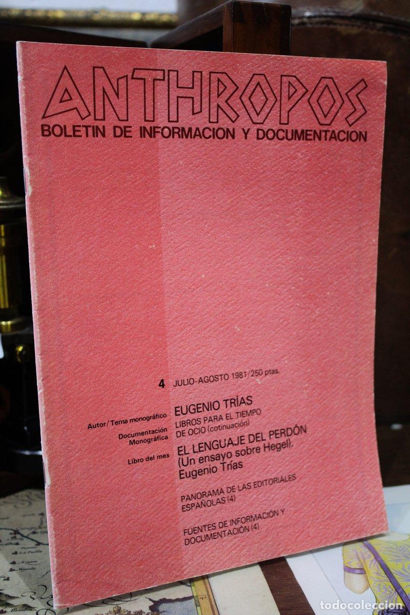 Livros em segunda m&atilde;o: Anthropos. Bolet&iacute;n de informaci&oacute;n y documentaci&oacute;n.- Varios n&uacute;meros. - Vv.aa.