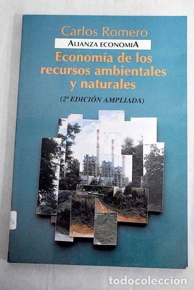 Libros: Econom&iacute;a de los recursos ambientales y naturales- 9788420668505