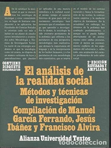 Livros em segunda m&atilde;o: El an&aacute;lisis de la realidad social- 9788420681054