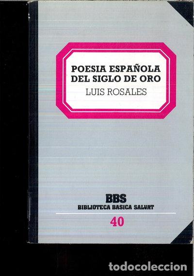 Libros: Poes&iacute;a espa&ntilde;ola del Siglo de Oro- 9788434580435