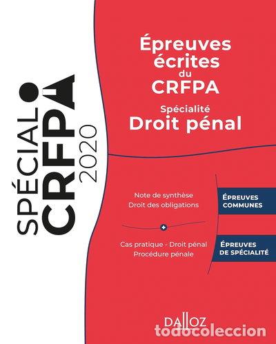 Libros: Epreuves &eacute;crites du CRFPA: Sp&eacute;cialit&eacute; Droit p&eacute;nal- 9782247198979