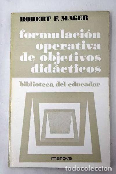 Libros: Formulaci&oacute;n operativa de objetivos did&aacute;cticos- 9788426903334