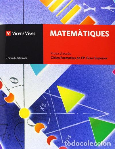 Libros: Matem&agrave;tiques. Cicles Formatius FP- 9788468204772