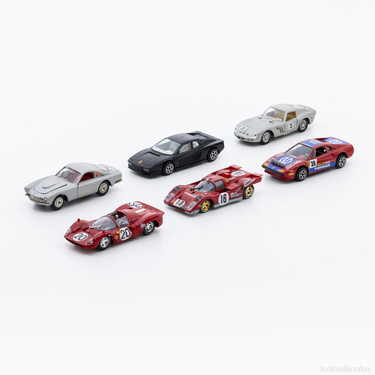 books: Juguetes - Seis coches Ferrari en miniatura