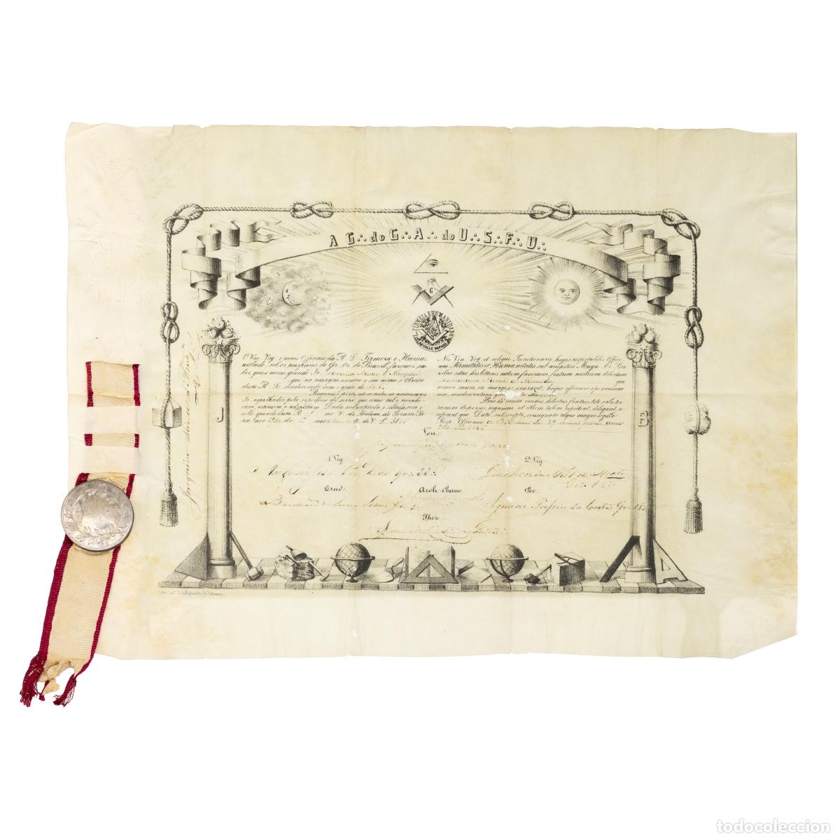 Libros: Libros y manuscritos - Documento mas&oacute;nico, Gran Oriente de Brasil