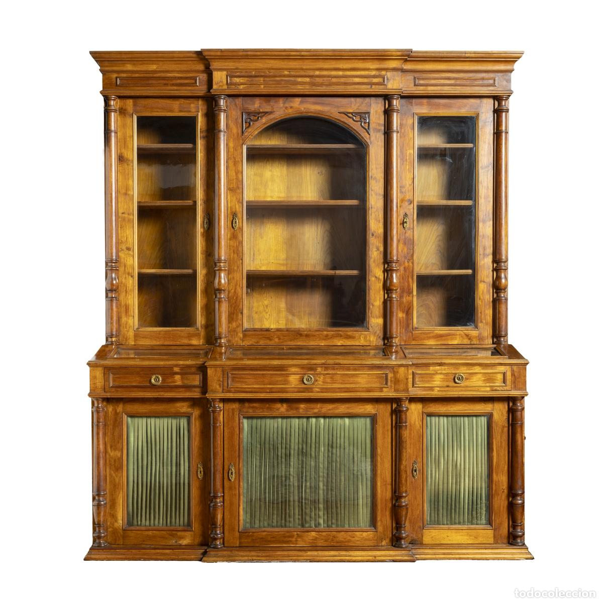 Libros: Muebles - Librer&iacute;a - Siglo XIX - Foto 1