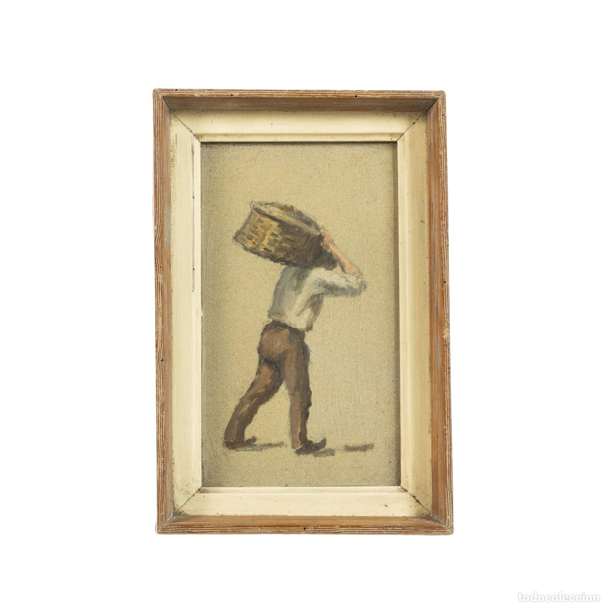 Livres: Cuadro - Hombre con una cesta de uvas