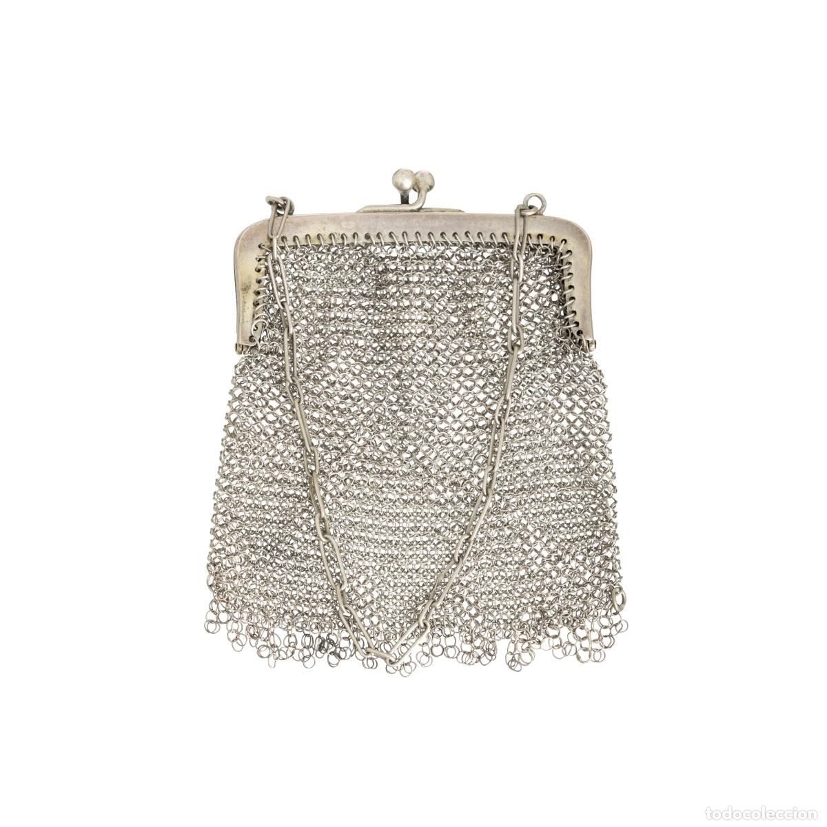 Livres: Plata - Bolso de malla de plata - siglo XIX
