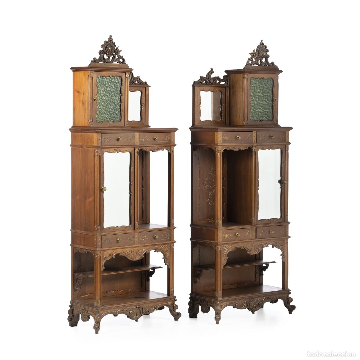books: Muebles - Par de muebles estilo Luis XV - Siglo XIX