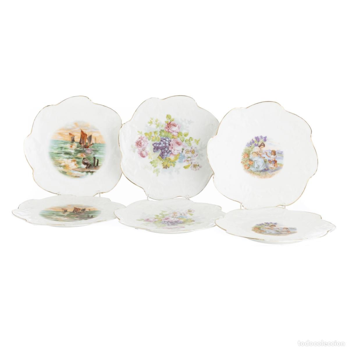 Livros em segunda m&atilde;o: Porcelana - Juego de seis platos - 'Vista Alegre'