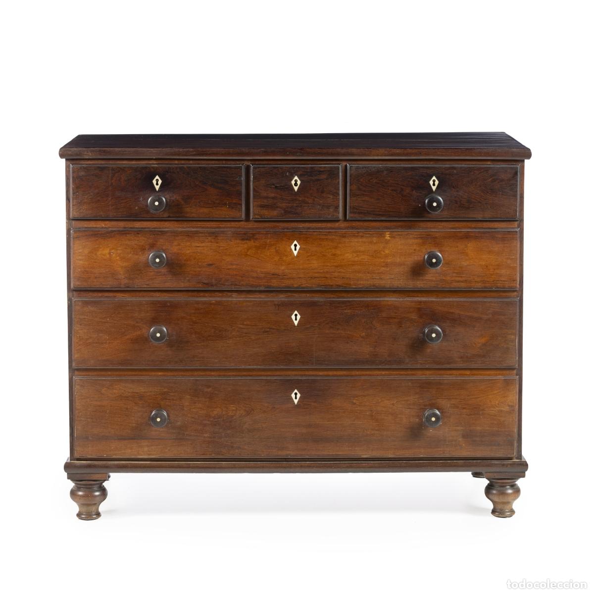 B&uuml;cher: Muebles - C&oacute;moda D. Maria en palisandro - Siglo XIX