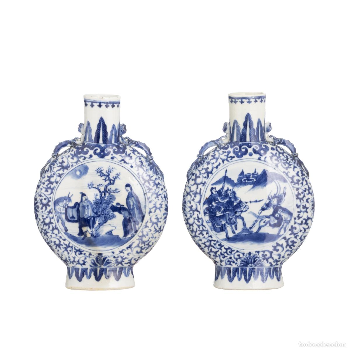 Livros em segunda m&atilde;o: Porcelana china - Par de jarrones chinos - Siglo XIX