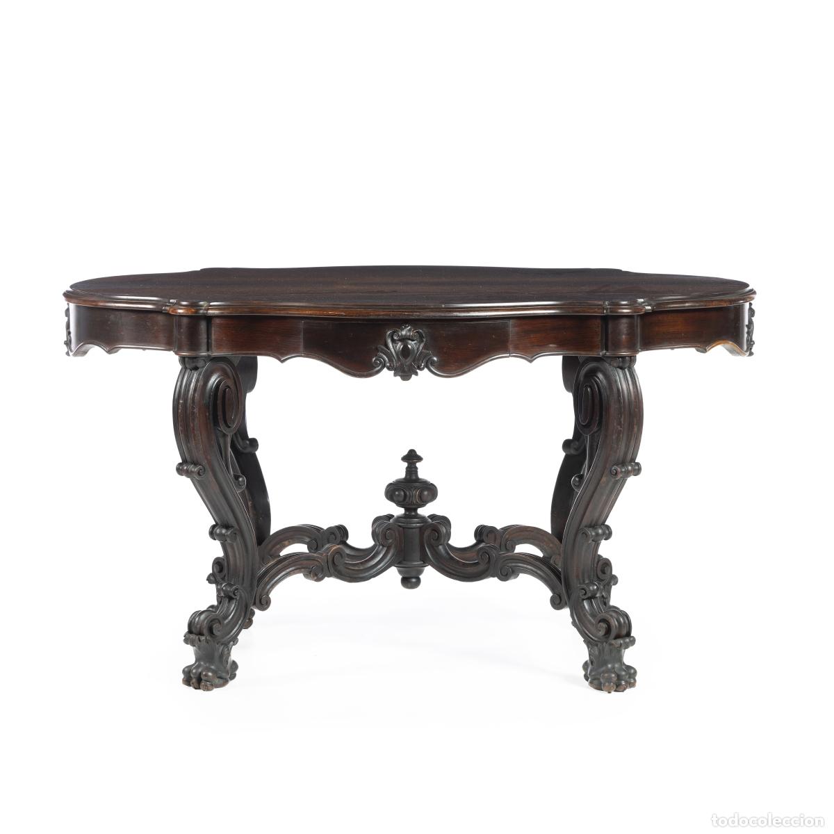 B&uuml;cher: Muebles - Mesa de centro de palisandro - siglo XIX