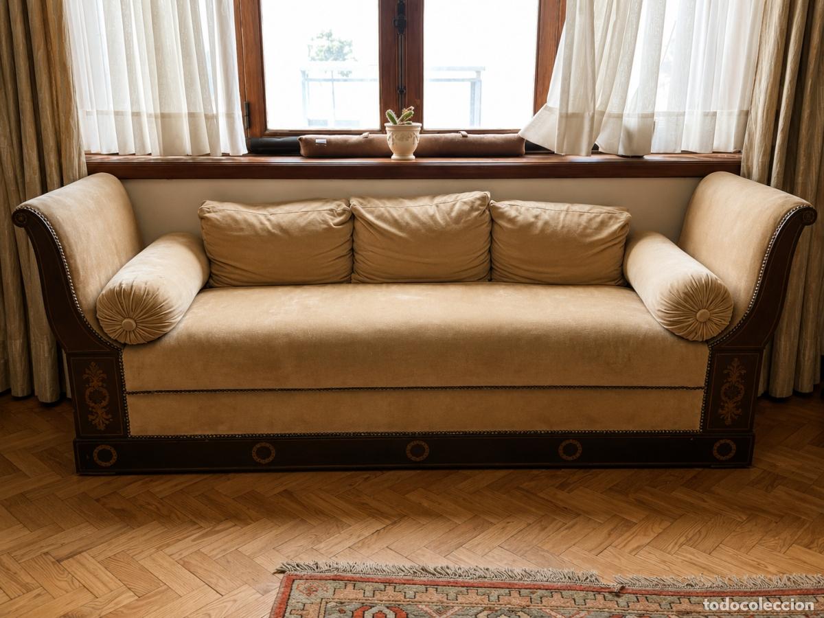 B&uuml;cher: Muebles - Sof&aacute; estilo Imperio - Siglo XIX