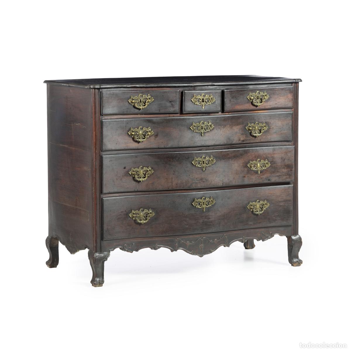 Libros: Muebles - C&oacute;moda King Joseph de palisandro - Siglo XVIII - Foto 1