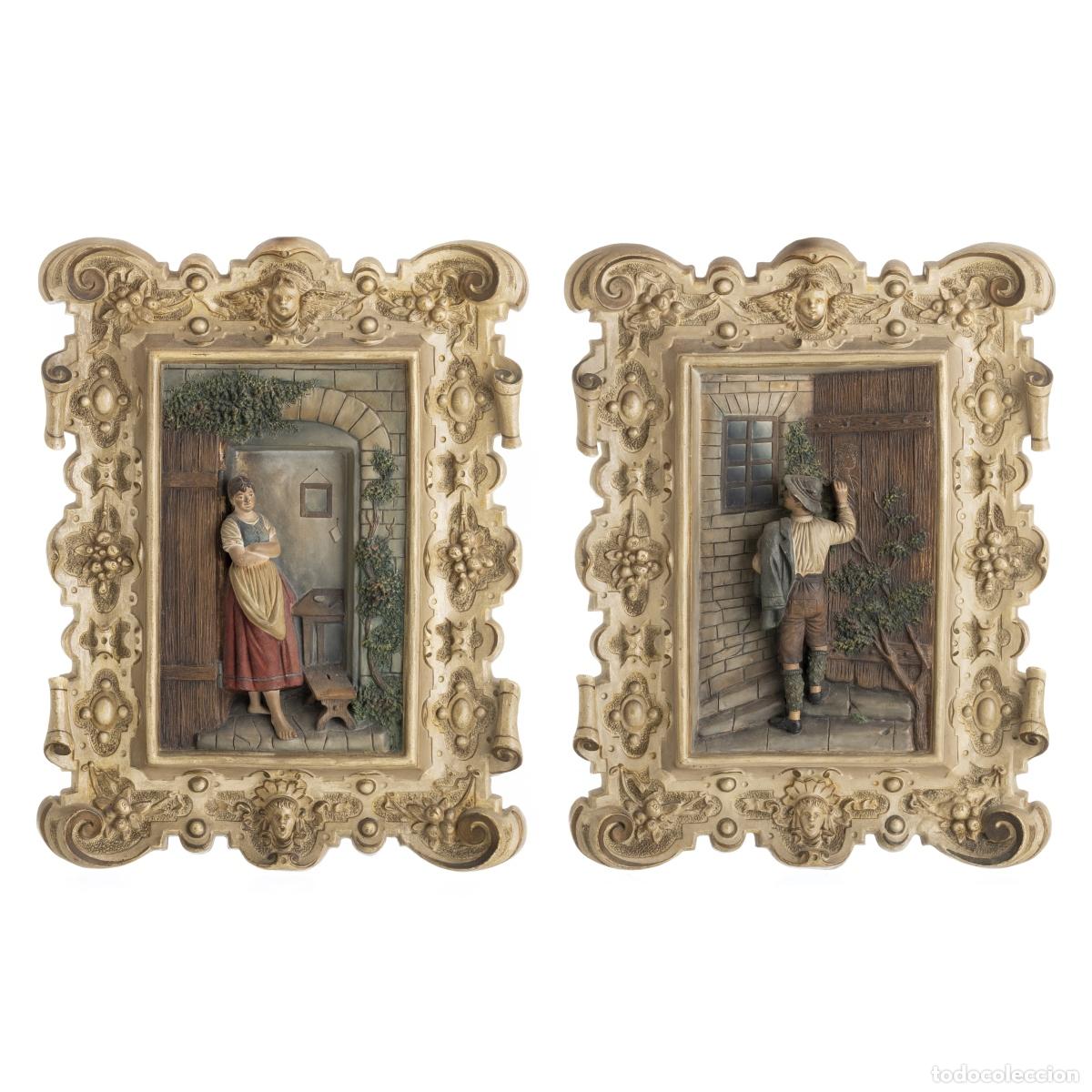 B&uuml;cher: Porcelana - Par de placas de pared