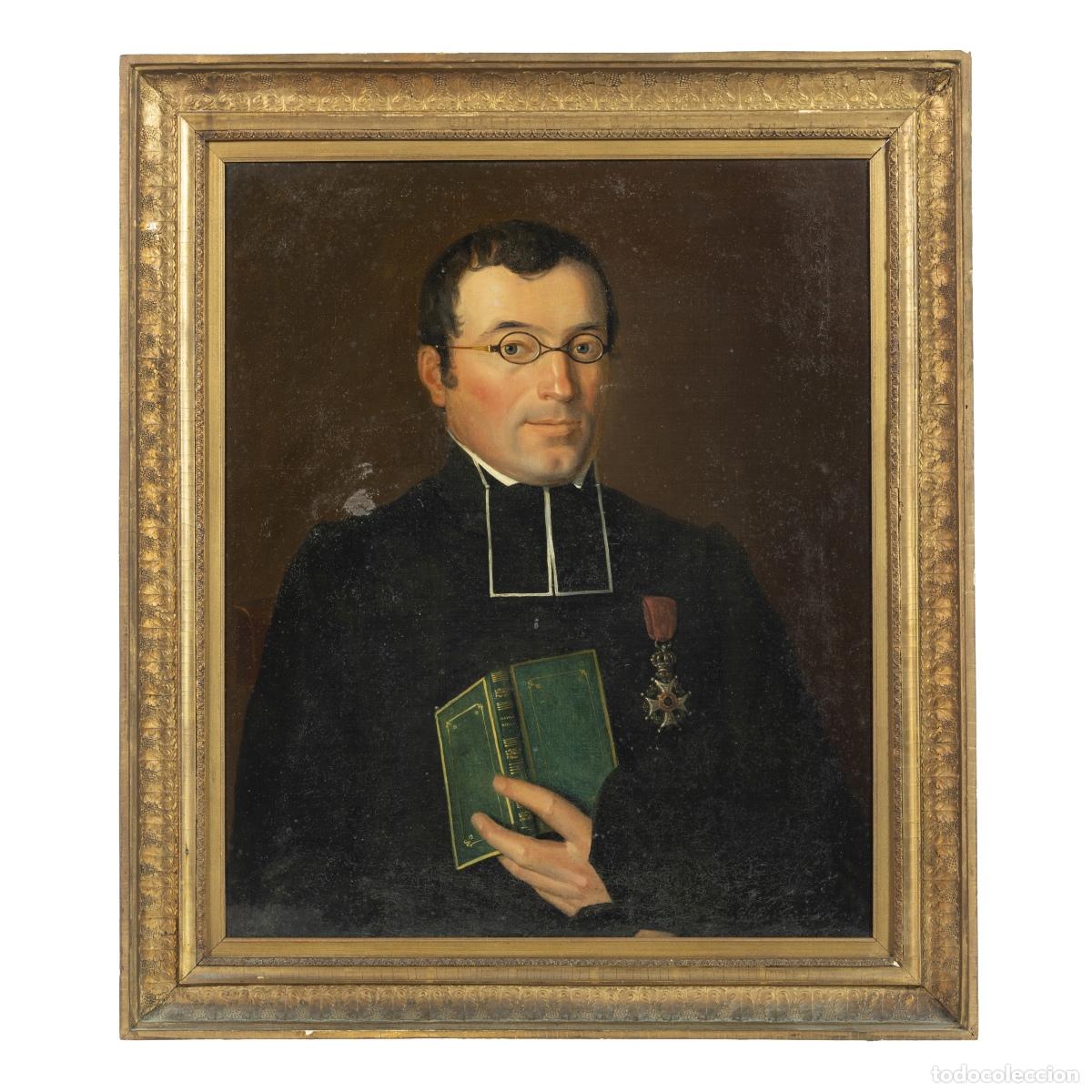 B&uuml;cher: Pintura - Retrato de un cl&eacute;rigo - Siglo XIX