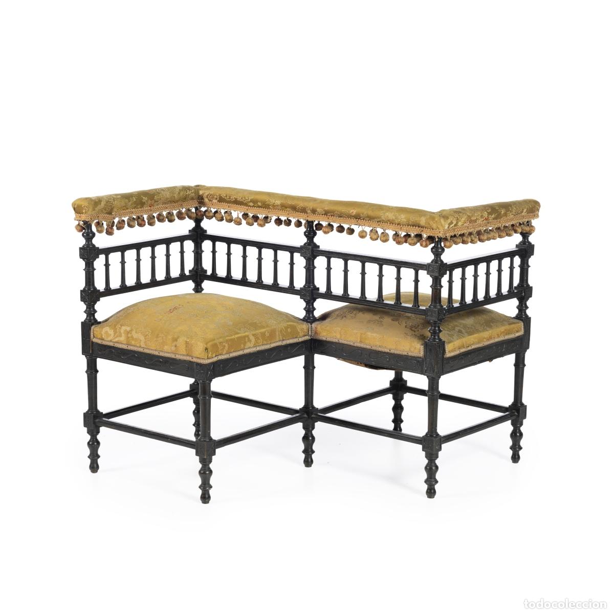 Libros: Muebles - Sof&aacute; de dos plazas - Siglo XIX - Foto 1