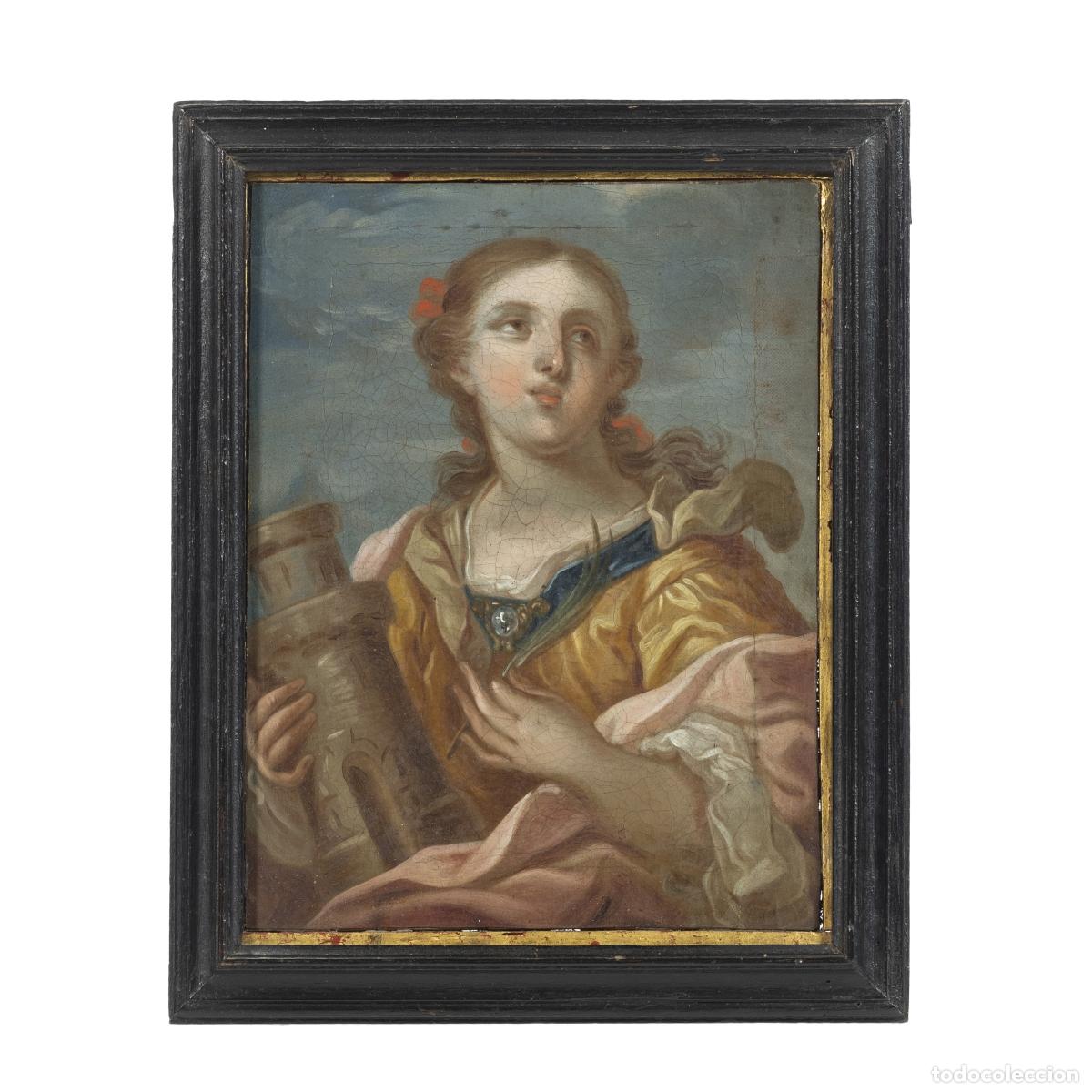 B&uuml;cher: Pintura religiosa - Santa B&aacute;rbara - siglo XVIII
