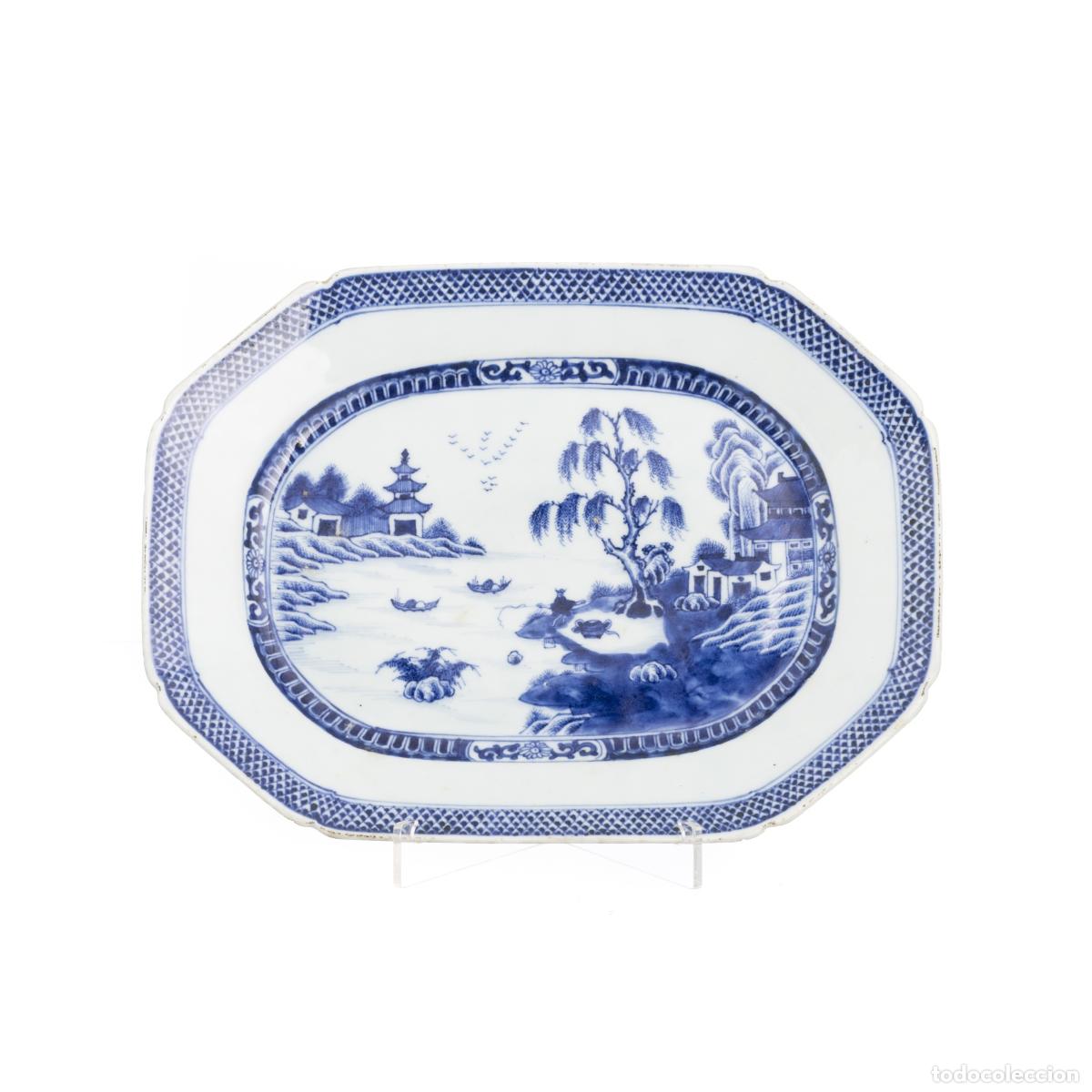 Libros: Porcelana china - Plato de servir de la Compa&ntilde;&iacute;a Brit&aacute;nica de las Indias Orientales - Siglo XVIII