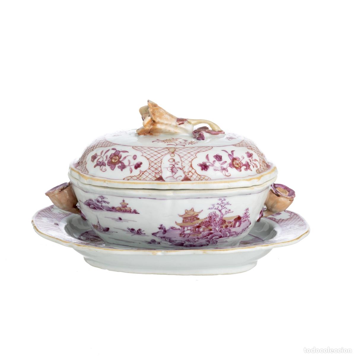 B&uuml;cher: Porcelana china - Sopera peque&ntilde;a, Compa&ntilde;&iacute;a Brit&aacute;nica de las Indias Orientales - Siglo XVIII