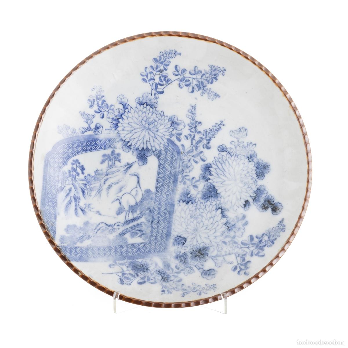 Libros: Porcelana japonesa - Plato de porcelana Igezara, 40 cm - Siglo XIX