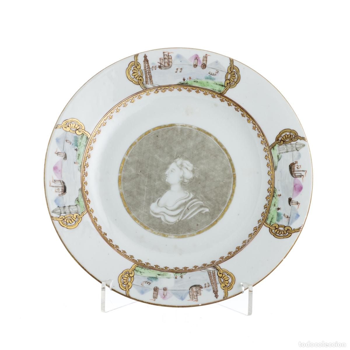Libros: Porcelana china - Plato de la Reina de Inglaterra - Siglo XVIII