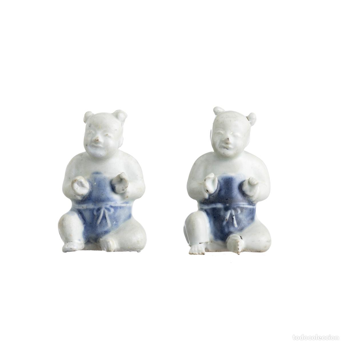 Libros: Porcelana china - Pareja de ni&ntilde;os ho-ho sentados - Naufragio del Cau Mau - Siglo XVIII