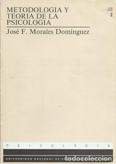 Libros: Metodolog&iacute;a y teor&iacute;a de la psicolog&iacute;a- 9788436218343