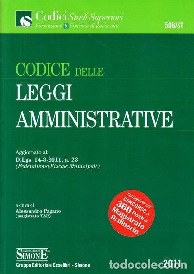 Libros: Codice delle leggi amministrative- 9788824457729