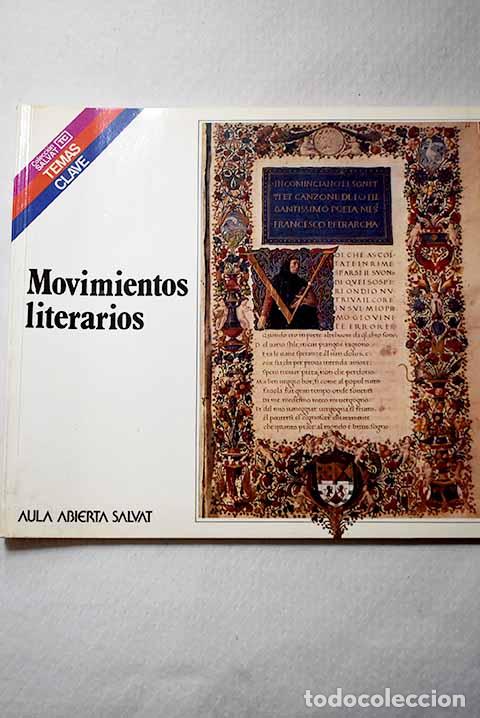 Libros: Movimientos literarios.- Valverde, Jos&eacute; Mar&iacute;a