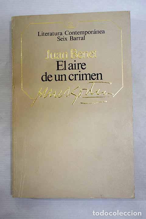Libros: El aire de un crimen.- Benet, Juan