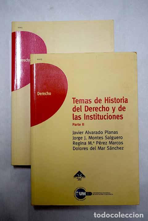 B&uuml;cher: Temas de historia del derecho y de las instituciones