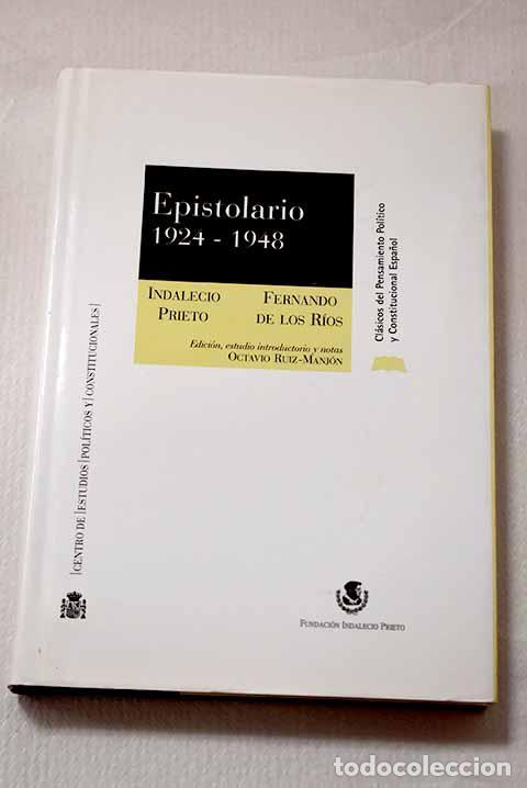 books: Epistolario 1924-1948.- Prieto, Indalecio