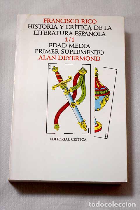 Livres: Historia y cr&iacute;tica de la literatura espa&ntilde;ola, 1. Edad Media, Primer suplemento