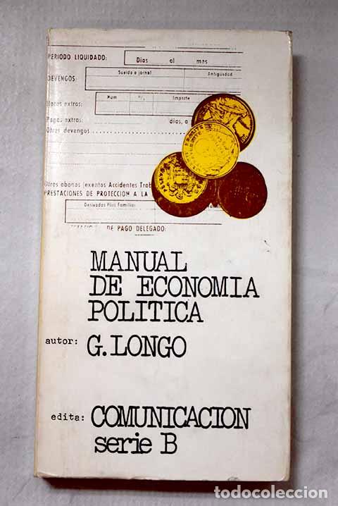 books: Manual de econom&iacute;a pol&iacute;tica.- Longo, Gino