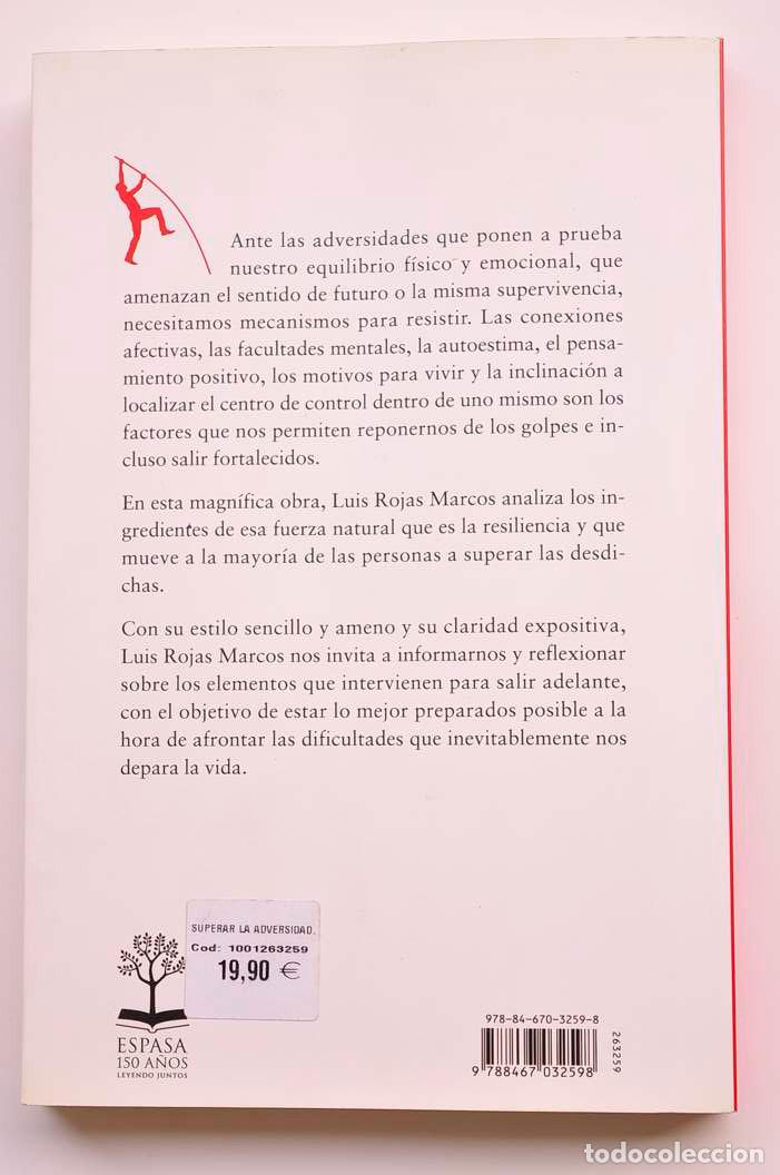 Libros: Superar la adversidad. El poder de la resiliencia - ROJAS MARCOS, Luis - Foto 3