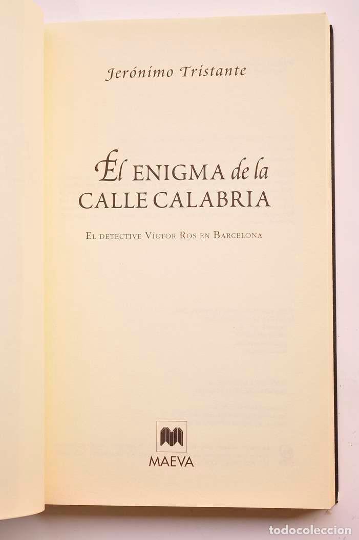 Libros: El enigma de la calle Calabria - TRISTANTE, Jer&oacute;nimo - Foto 2