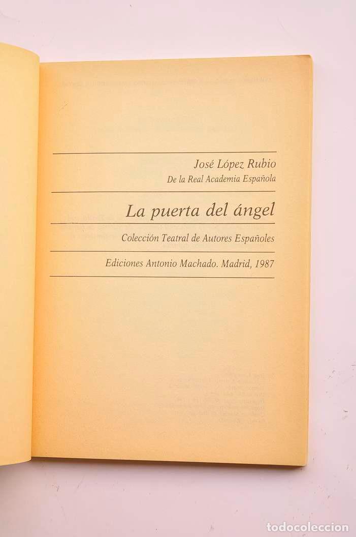 Libros: La puerta del &aacute;ngel - L&Oacute;PEZ RUBIO, Jos&eacute; - Foto 2