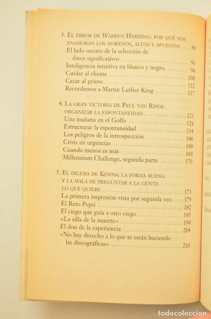 Libros: Inteligencia intuitiva - GLADWELL, Malcolm - Foto 4