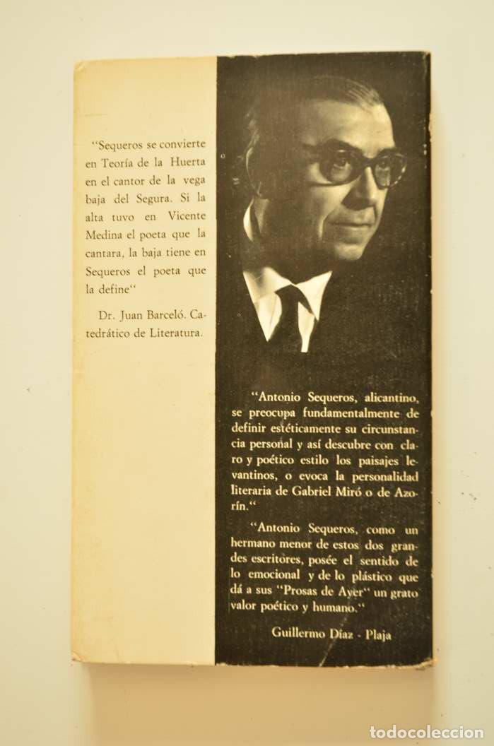 Libros: Espa&ntilde;a y Azor&iacute;n - SEQUEROS, AntonioDedicatoria aut&oacute;grafa del autor - Foto 4