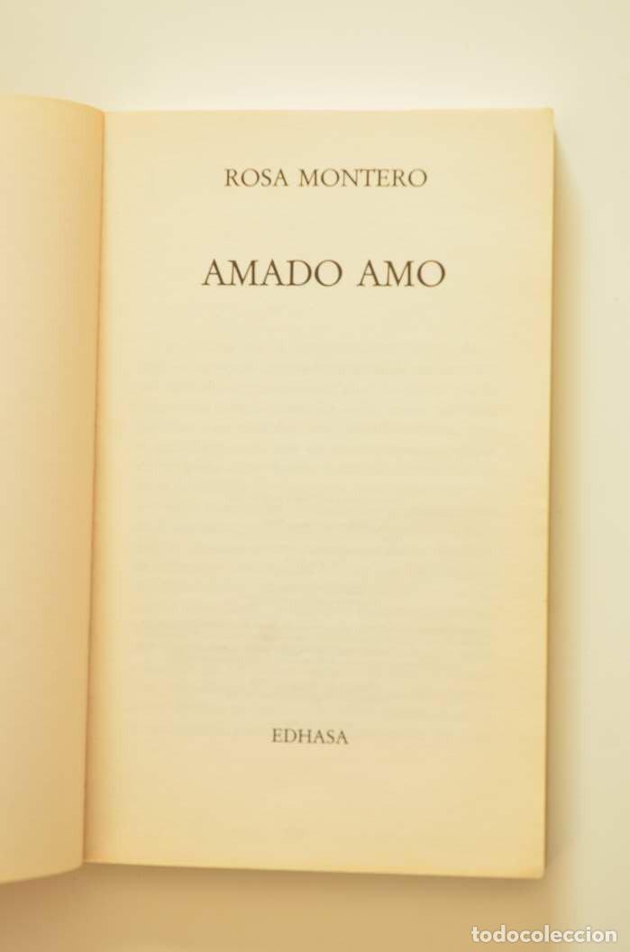 Libros: Amado amo - MONTERO, Rosa - Foto 2