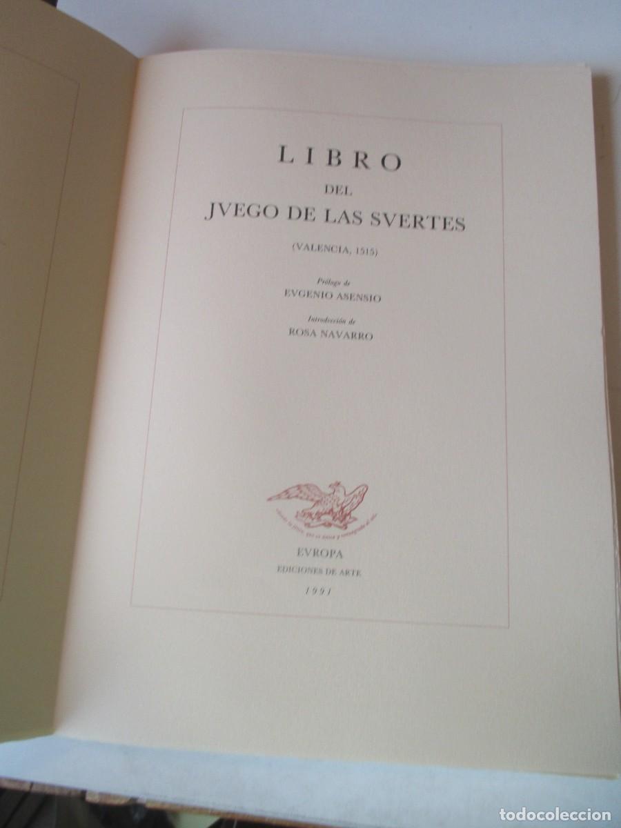 Libros: Libro del juego de las suertes ( facsimil) W41365 - Foto 4