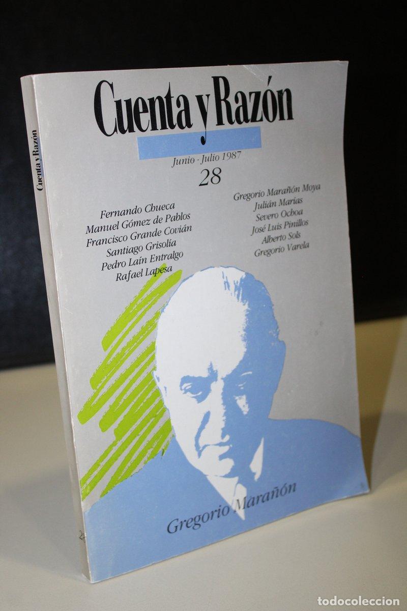 Livros em segunda m&atilde;o: Cuenta y Raz&oacute;n, Junio-Julio 1987, 28. Gregorio Mara&ntilde;&oacute;n. - Vv.aa.
