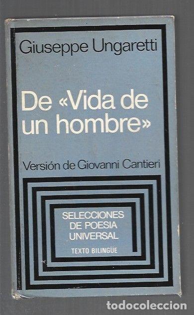 Livros em segunda m&atilde;o: DE VIDA DE UN HOMBRE (BILING&Uuml;E) - UNGARETTI, GIUSEPPE