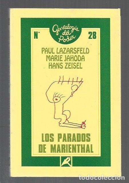 Livros em segunda m&atilde;o: PARADOS DE MARIENTHAL - LOS - LAZARSFELD, PAUL / MARIE JAHODA / HANS ZEISEL