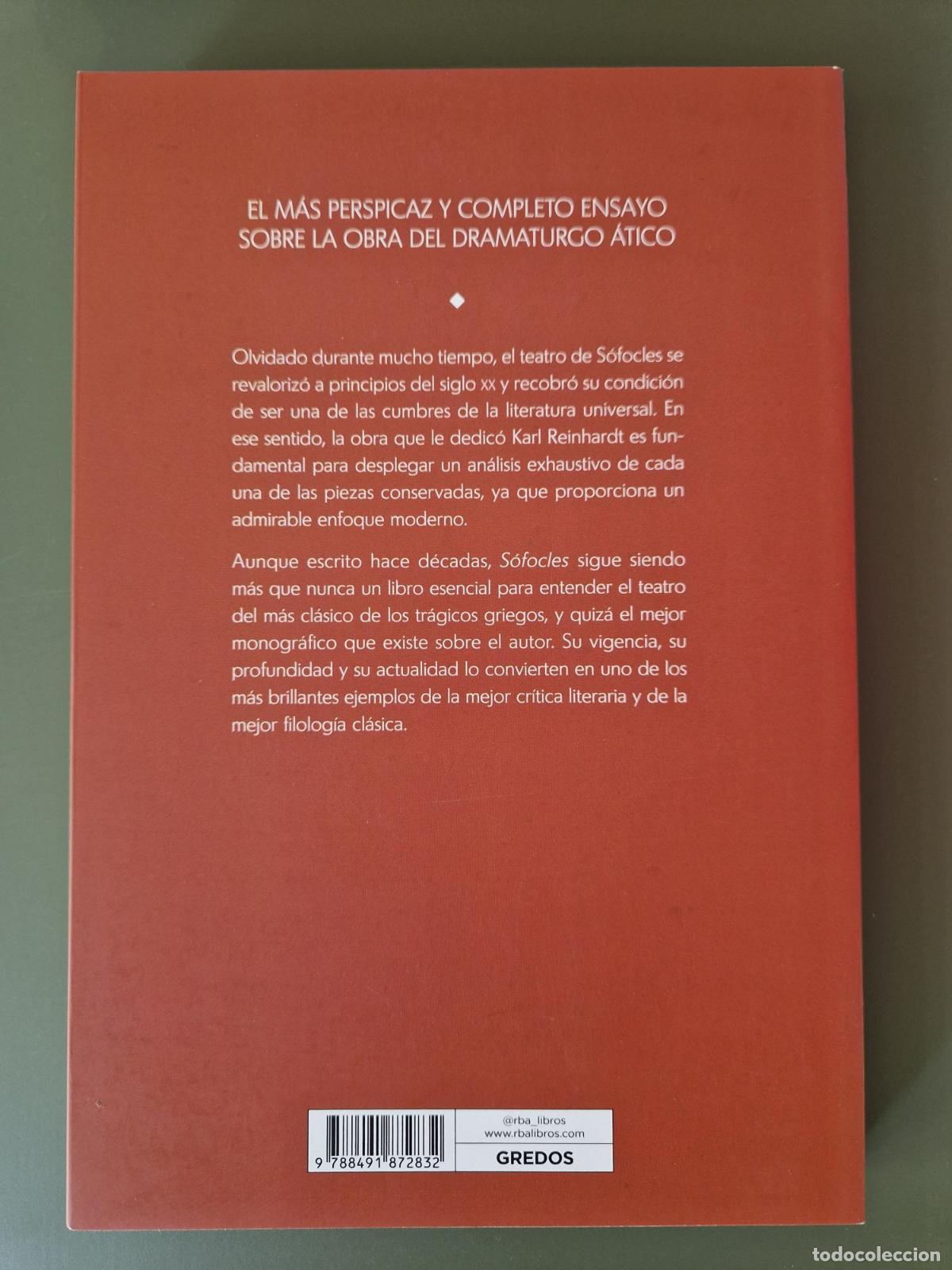 Libros: S&oacute;focles (Reinhardt) - KARL REINHARDT - Foto 3