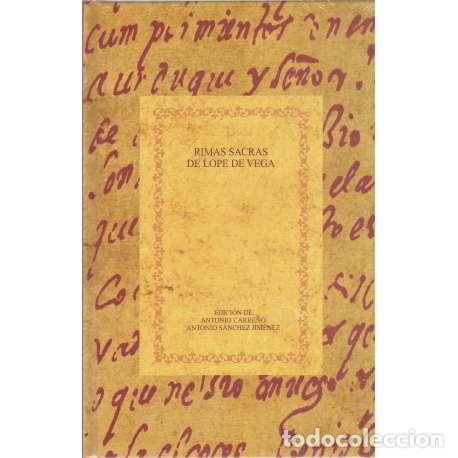 Libros: Rimas sacras de Lope de Vega - Carre&ntilde;o, Antonio/ S&aacute;nchez Jim&eacute;nez, Antonio
