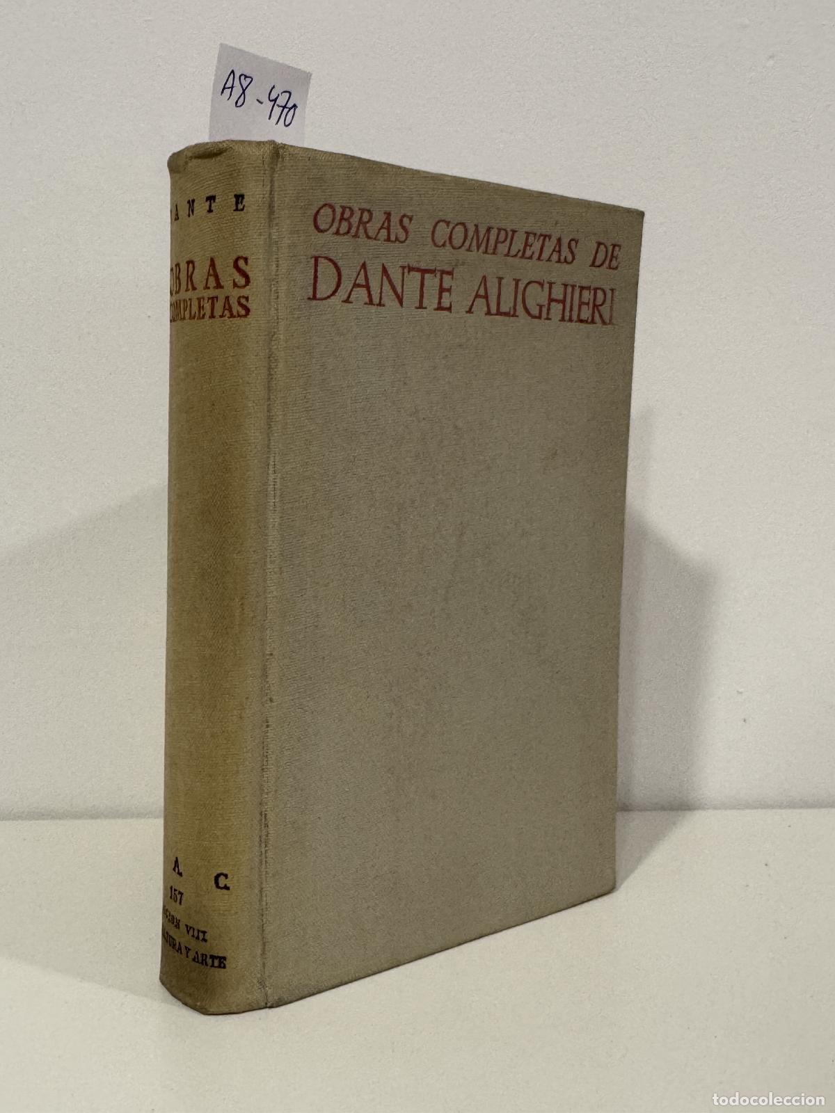 Libros: ALIGHIERI, Dante. - Obras Completas.